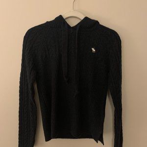 Navy Blue Hooded Sweater